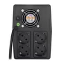 Kép 3/4 - S-Link szünetmentes 1000VA - MIGHT U100 (1000VA, 12V7Ah*2, 600W, Line-Interactive, 4 schuko)