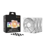 Kép 5/5 - Be Quiet! Cooler 12cm - LIGHT WINGS LX 120mm PWM high-speed White Triple-Pack (RGB, 2100rpm, 30,9dB, fehér)