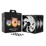 Kép 5/5 - Be Quiet! Cooler 14cm - LIGHT WINGS LX 140mm PWM Triple-Pack (RGB, 1200rpm, 22,9dB, fekete)