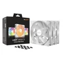 Kép 5/5 - Be Quiet! Cooler 14cm - LIGHT WINGS LX 140mm PWM White Triple-Pack (RGB, 1200rpm, 22,9dB, fehér)