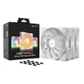 Kép 5/5 - Be Quiet! Cooler 14cm - LIGHT WINGS LX 140mm PWM high-speed White Triple-Pack (RGB, 1800rpm, 30,5dB, fehér)