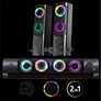 Kép 2/10 - Advance Hangszóró - SOUNDPHONICS RGB 6W RMS (2.0, 3,5mm Jack, RGB, fekete)