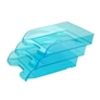 Kép 1/2 - Irattálca műanyag 550 extra széles 345x270x67mm, Bluering®, áttetsző kék
