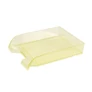 Kép 2/2 - Irattálca műanyag 550 extra széles 345x270x67mm, Bluering®, áttetsző sárga