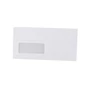 Kép 2/2 - Boríték LA4 szilikonos bélésnyomott bal ablakos 35x90mm 110x220mm B20A20 Bluering® fehér