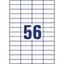 Kép 4/6 - Etikett címke, 52,5 x21,2mm, univerzális, 56 címke/ív, 100 ív/doboz, Avery fehér