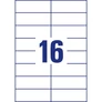 Kép 4/6 - Etikett címke, 105 x37mm, univerzális, 16 címke/ív, 100 ív/doboz, Avery fehér