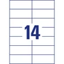 Kép 4/6 - Etikett címke, 105 x42,3mm, univerzális, 14 címke/ív, 100 ív/doboz, Avery fehér