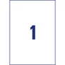 Kép 4/6 - Etikett címke, 210 x297mm, univerzális, 1 címke/ív, 100 ív/doboz, Avery fehér