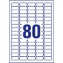 Kép 3/4 - Etikett címke, 35,6 x16,9mm, univerzális visszaszedhető, 80 címke/ív, 100 ív/doboz, Avery fehér