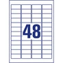 Kép 3/4 - Etikett címke, 45,7 x21,2mm, univerzális visszaszedhető, 48 címke/ív, 100 ív/doboz, Avery fehér