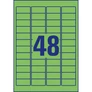 Kép 3/4 - Etikett címke, 45,7 x21,2mm, univerzális visszaszedhető, 48 címke/ív, 20 ív/doboz, Avery zöld