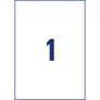Kép 3/5 - Etikett címke, 210 x297mm, időjárásálló poliészter, 1 címke/ív, 20 ív/doboz, Avery fehér