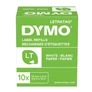 Kép 3/3 - Feliratozógép szalag Dymo Letratag S0721510/59421 papír 12mmx4m, ORIGINAL fekete/fehér