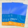 Kép 3/4 - Genotherm `L` A4, 80 micron kék 25 db/csomag, Bluering®,