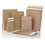 Kép 5/5 - Csomagküldő webshop tasak 162x229x40mm, erős kraft papírból 250 db/doboz, E-green barna