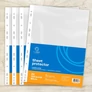 Kép 3/4 - Genotherm lefűzhető, A4, 80 micron víztiszta Bluering® 100 db/csomag,
