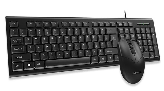 !AKCIÓS! Meetion vezetékes billentyűzet +egér kombináció MT-C100 USB (HU)
