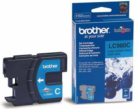 Brother LC980 CY cián kék (CY-Cyan) eredeti (gyári, új) tintapatron