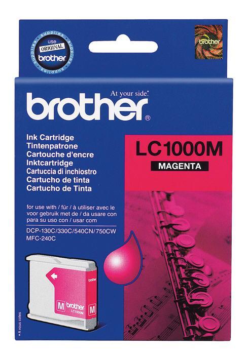 Brother LC1000 MG bíbor (piros) (MG-Magenta) eredeti (gyári, új) tintapatron