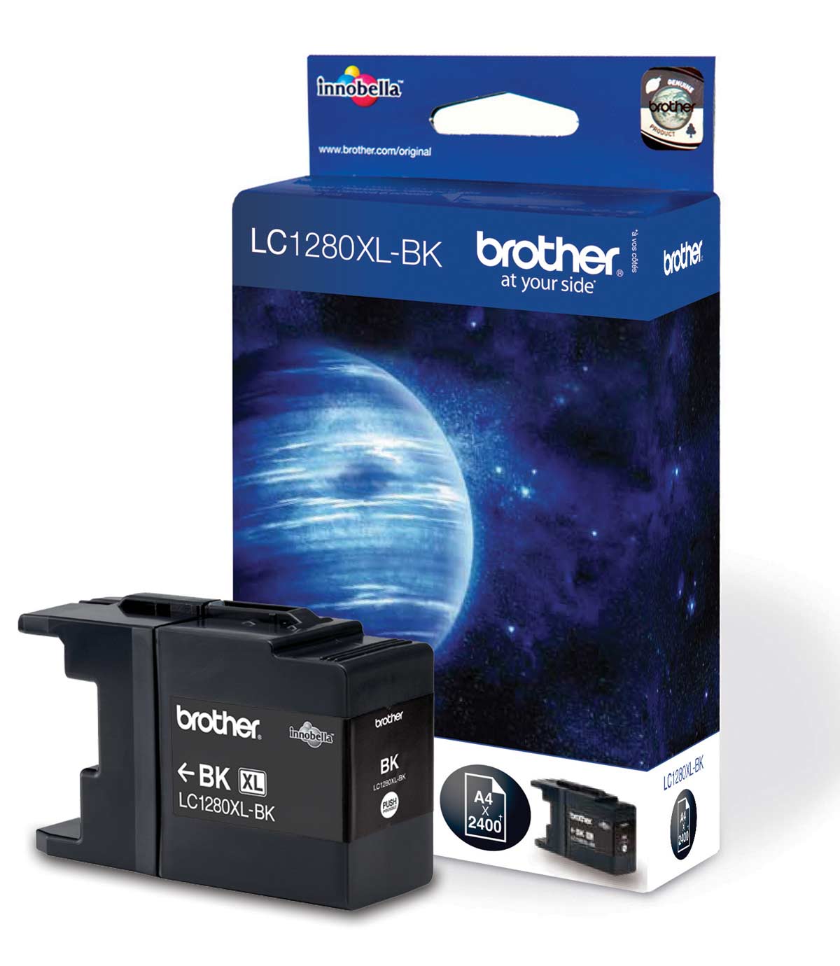 Brother LC1280 XL BK  fekete (BK-Black) eredeti (gyári, új) tintapatron