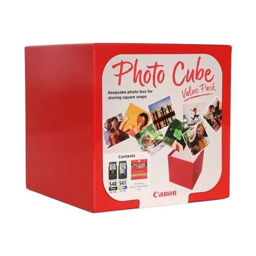 Canon PG-540 + CL-541 (BK-Color) fekete és színes eredeti (gyári, új) multipack + 40 db 5x5 cm fényes fotópapír