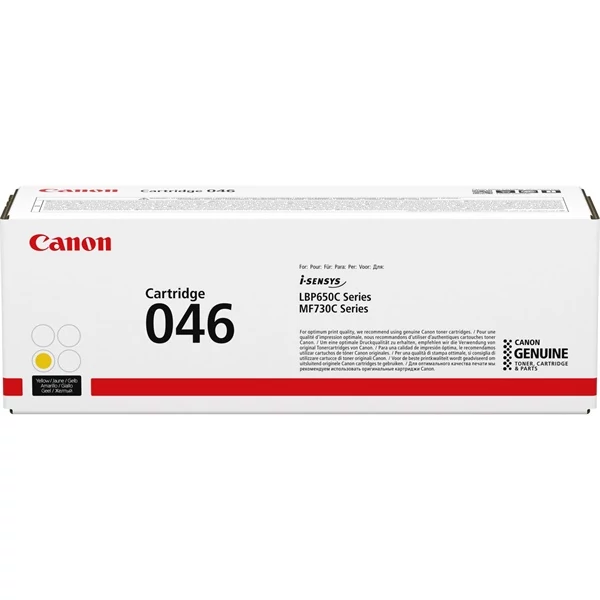 Canon CRG-046 YL sárga (YL-Yellow) eredeti (gyári, új) toner
