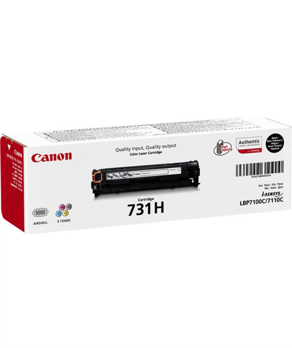 Canon CRG-731H BK fekete (BK-Black) nagy kapacitású eredeti (gyári, új) toner