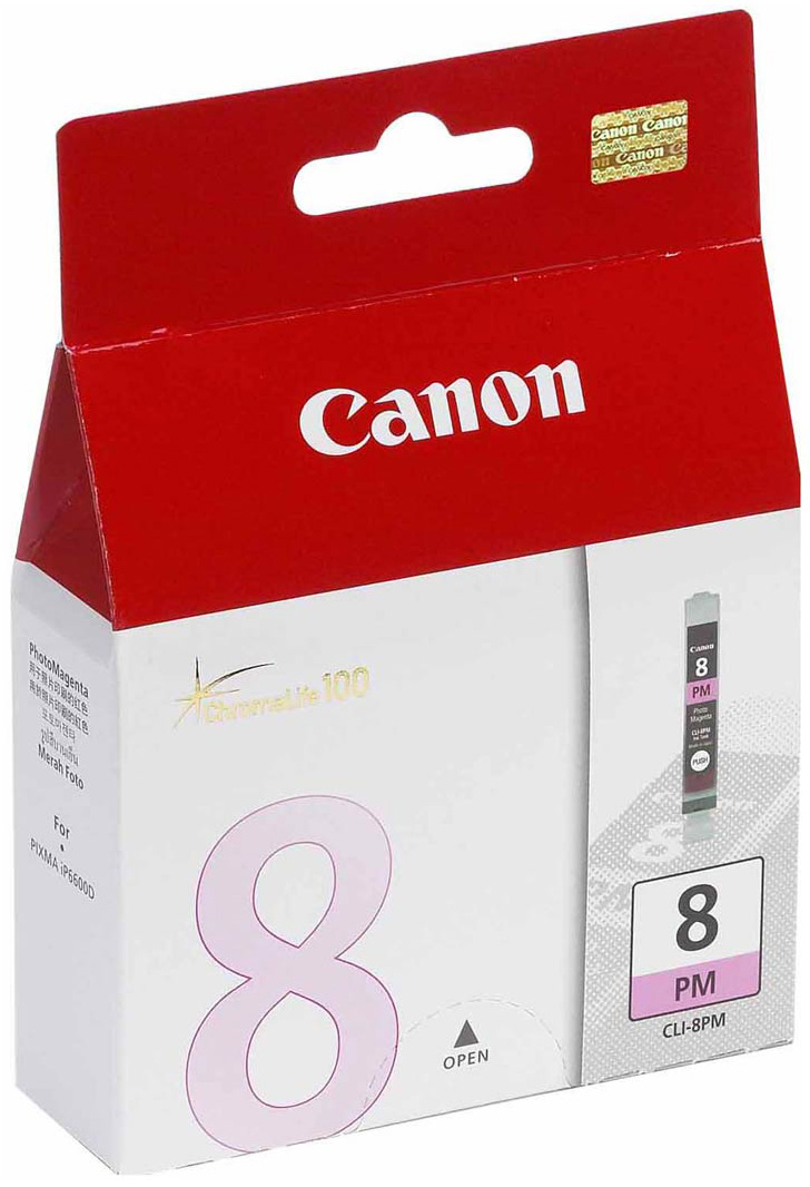 Canon CLI-8 PM fotó bíbor (fotó piros) (PM-Photo Magenta) eredeti (gyári, új) tintapatron