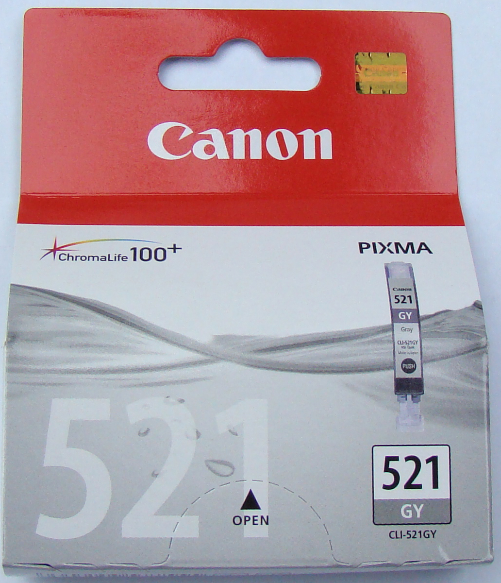 Canon CLI-521 Gray szürke (GY-Gray) eredeti (gyári, új) tintapatron