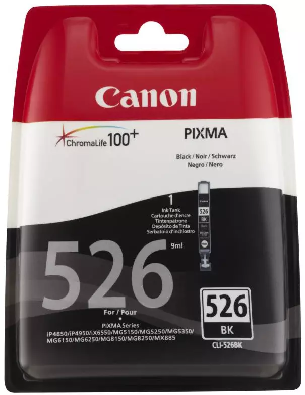 Canon CLI-526 BK fekete (BK-Black) eredeti (gyári, új) tintapatron