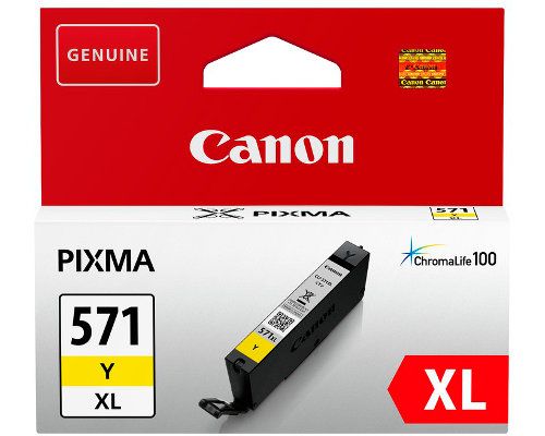 Canon CLI-571 YL XL sárga (YL-Yellow) nagy kapacitású eredeti (gyári, új) tintapatron