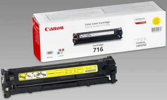 Canon CRG-716 YL sárga (YL-Yellow) eredeti (gyári, új) toner