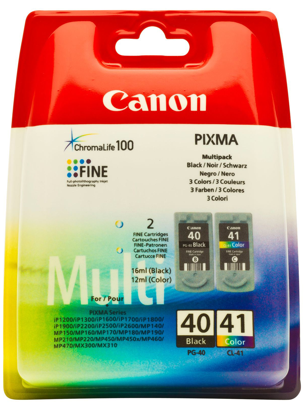 Canon PG-40 + CL-41 fekete és színes (BK-Color) eredeti (gyári, új) tintapatron