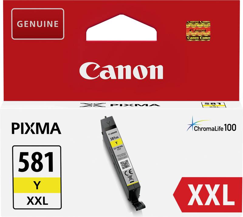 Canon CLI-581 YL XXL sárga (YL-Yellow) nagy kapacitású eredeti (gyári, új) tintapatron