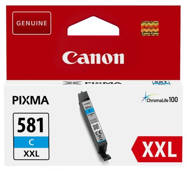 Canon CLI-581 CY XXL cián kék (CY-Cyan) nagy kapacitású eredeti (gyári, új) tintapatron