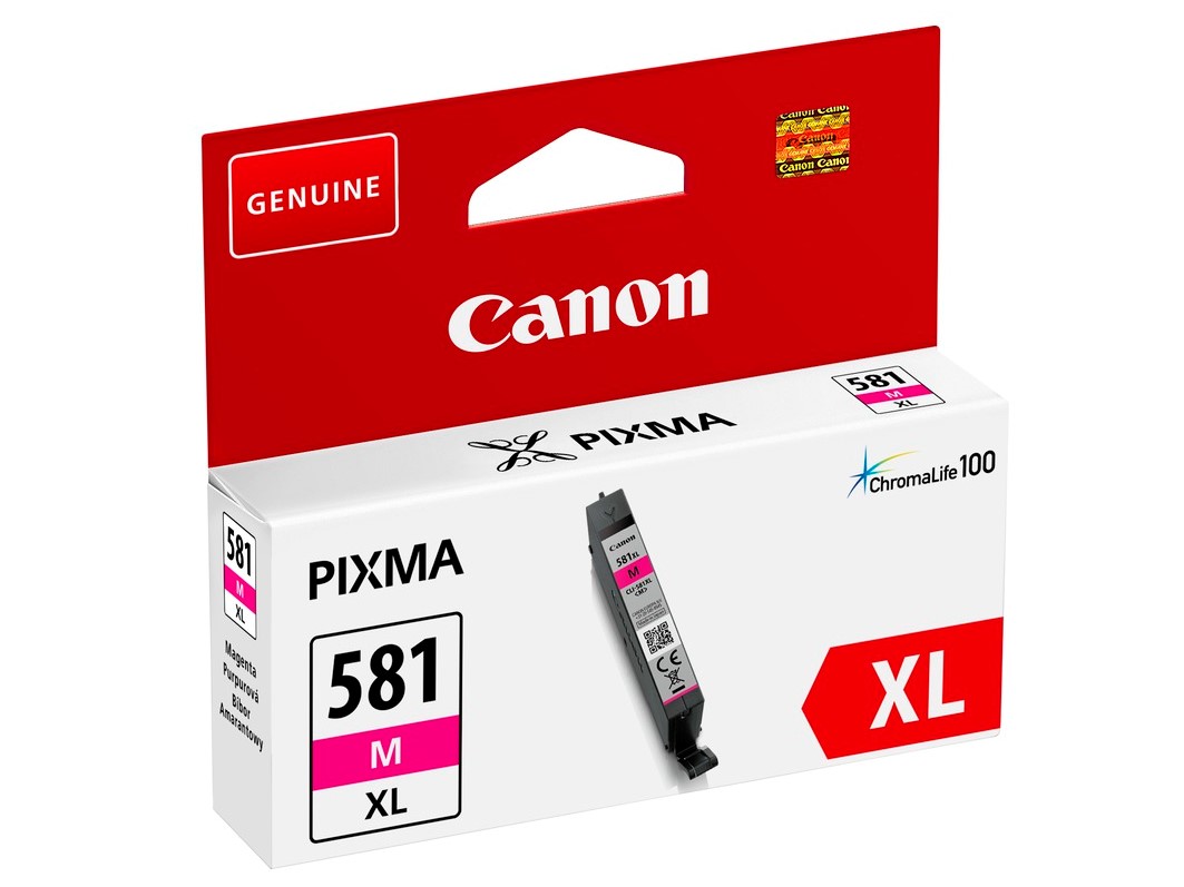 Canon CLI-581 MG XL bíbor (piros) (MG-Magenta) nagy kapacitású eredeti (gyári, új) tintapatron