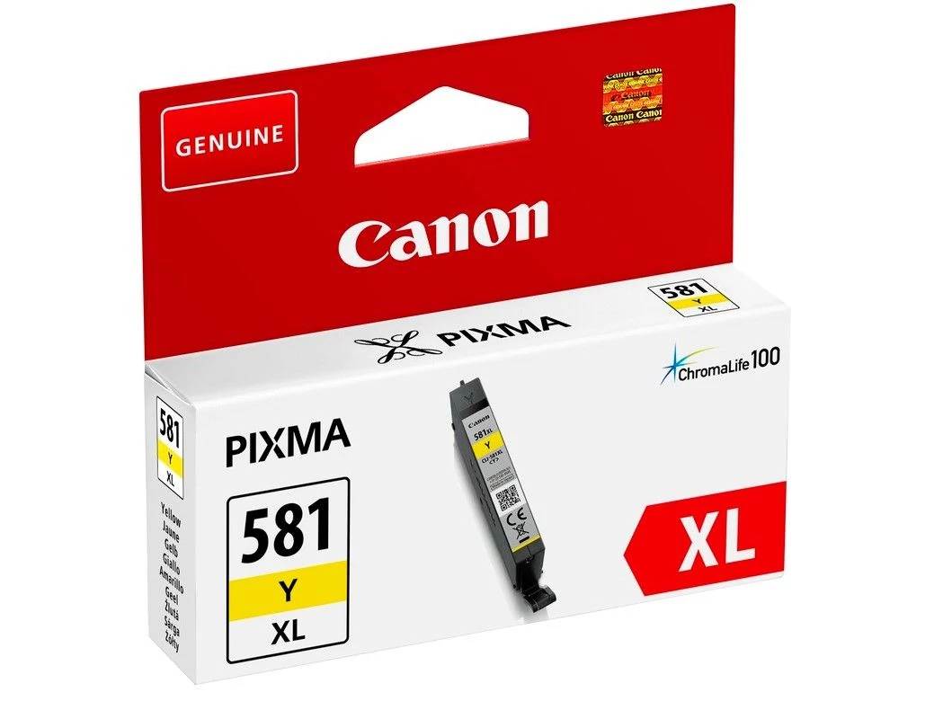 Canon CLI-581 YL XL sárga (YL-Yellow) nagy kapacitású eredeti (gyári, új) tintapatron