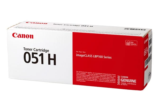 Canon CRG-051H BK fekete (BK-Black) nagy kapacitású eredeti (gyári, új) toner