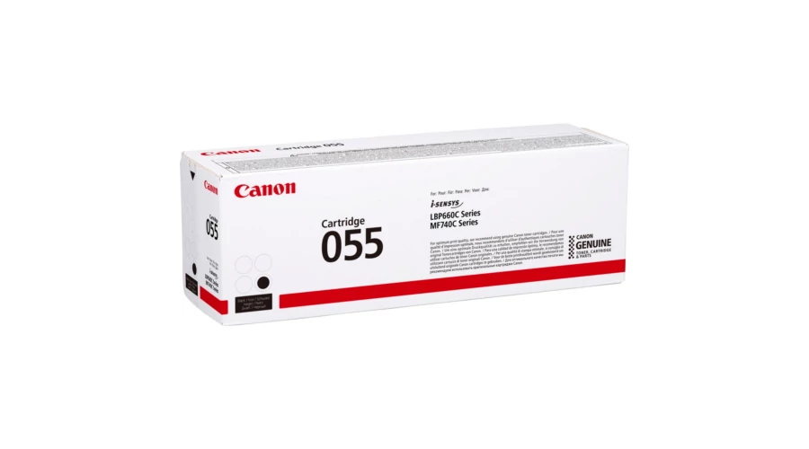 Canon CRG-055 BK fekete (BK-Black) eredeti (gyári, új) toner