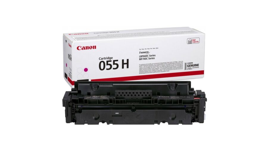 Canon CRG-055H MG bíbor (piros) (MG-Magenta) nagy kapacitású eredeti (gyári, új) toner