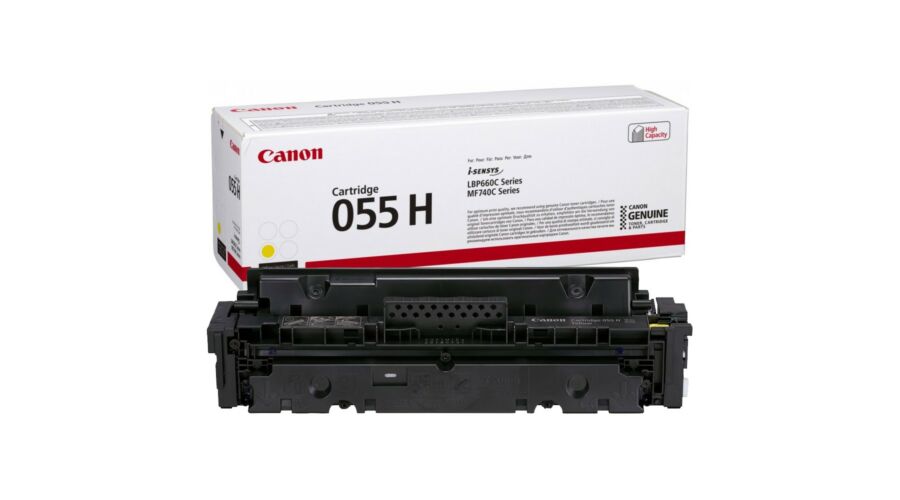 Canon CRG-055H YL sárga (YL-Yellow) nagy kapacitású eredeti (gyári, új) toner