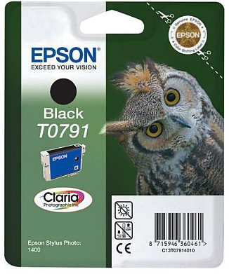 Epson T0791 BK fekete (BK-Black) eredeti (gyári, új) tintapatron