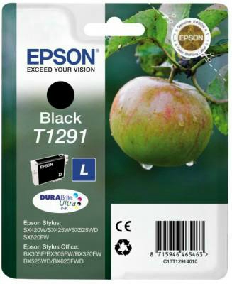 Epson T1291 BK fekete (BK-Black) eredeti (gyári, új) tintapatron