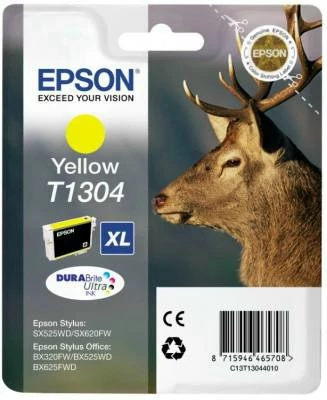 Epson T1304 YL XL sárga (YL-Yellow) nagy kapacitású eredeti (gyári, új) tintapatron