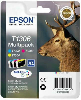 Epson T1306 XL (T1302 XL, T1303 XL, T1304 XL) Multipack eredeti (gyári, új) tintapatron