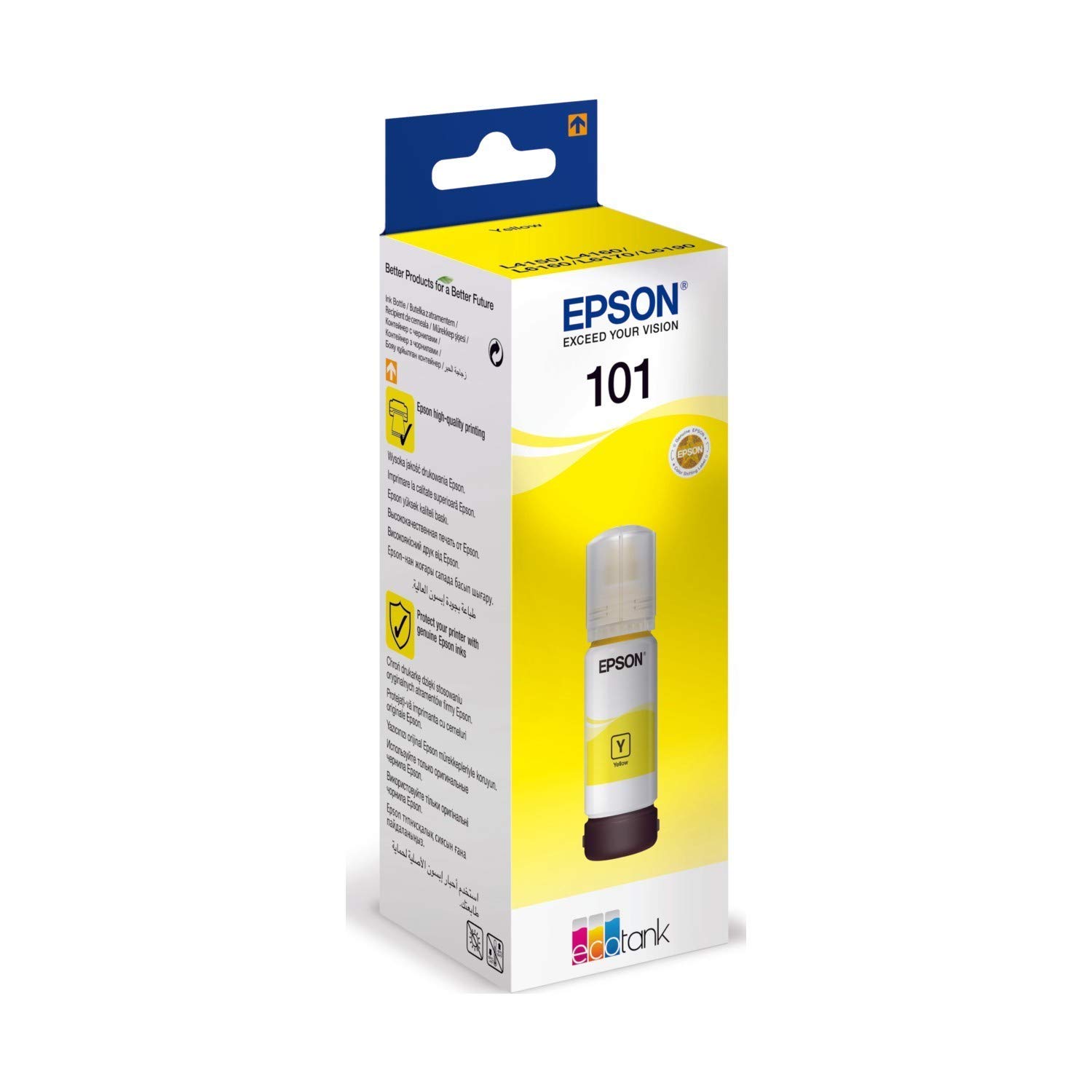Epson T03V4 (No.101) YL sárga (YL-Yellow) eredeti (gyári, új) tintapalack