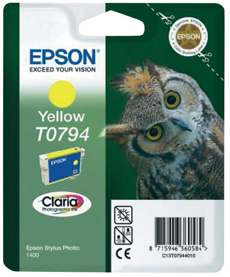 Epson T0794 YL sárga (YL-Yellow) eredeti (gyári, új) tintapatron