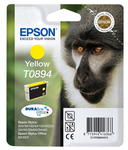 Epson T0894 YL sárga (YL-Yellow) eredeti (gyári, új) tintapatron