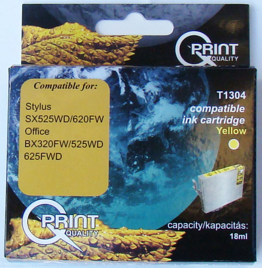 Epson T1304 YL sárga (YL-Yellow) kompatibilis (utángyártott) tintapatron